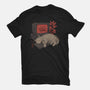 System Crash Cat-Womens-Fitted-Tee-eduely