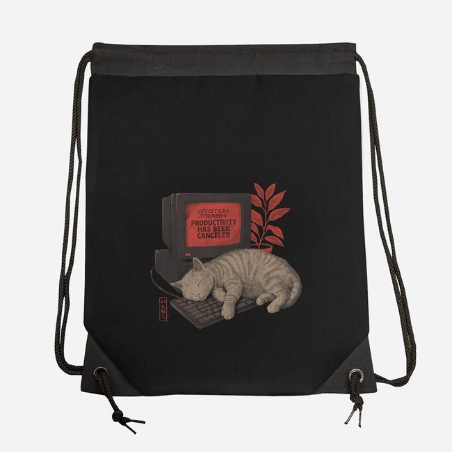System Crash Cat-None-Drawstring-Bag-eduely