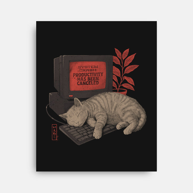 System Crash Cat-None-Stretched-Canvas-eduely