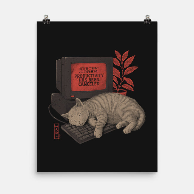 System Crash Cat-None-Matte-Poster-eduely