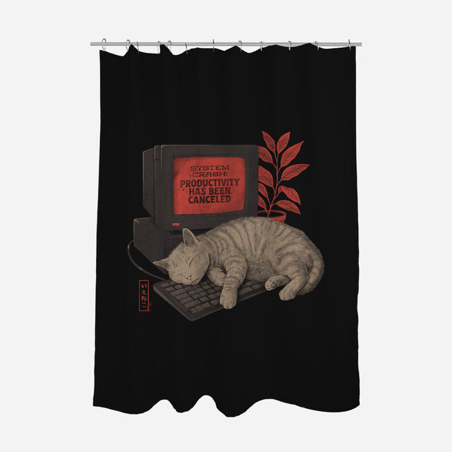 System Crash Cat-None-Polyester-Shower Curtain-eduely