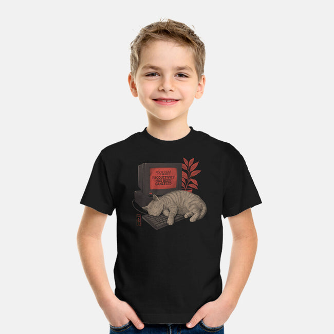 System Crash Cat-Youth-Basic-Tee-eduely