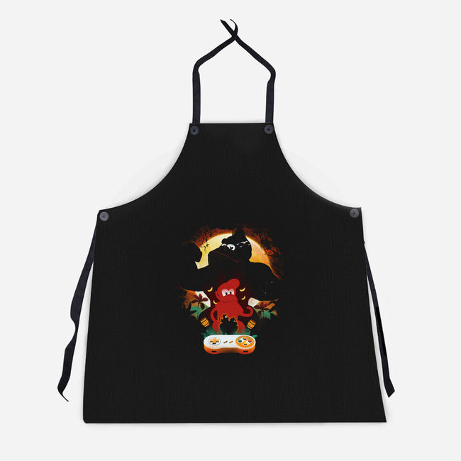 Kong Country-Unisex-Kitchen-Apron-dandingeroz