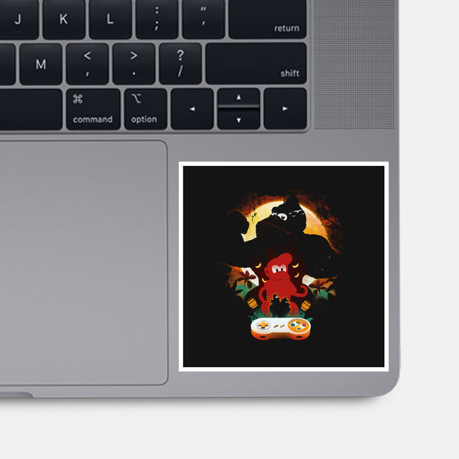 Kong Country-None-Glossy-Sticker-dandingeroz