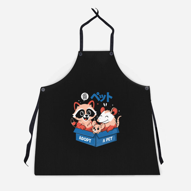 Street Critter Squad-Unisex-Kitchen-Apron-Eoli Studio