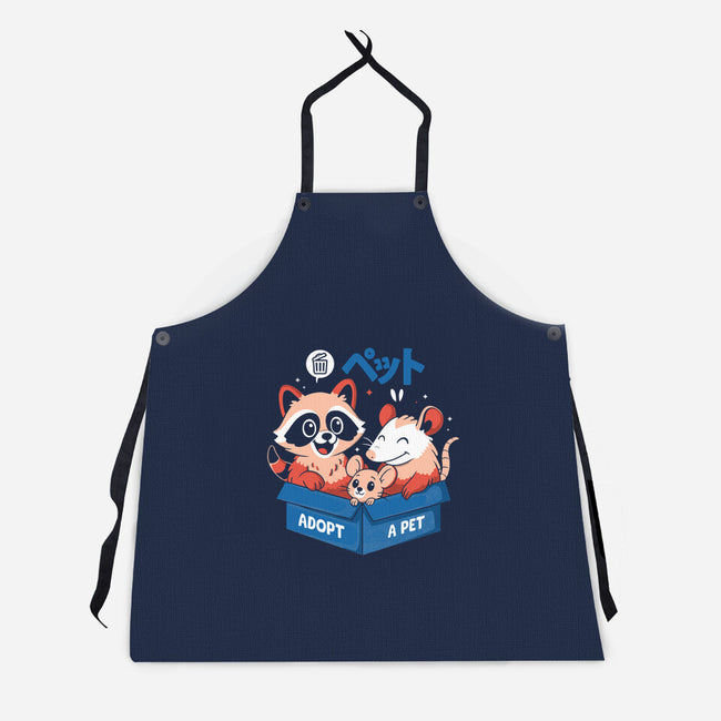 Street Critter Squad-Unisex-Kitchen-Apron-Eoli Studio