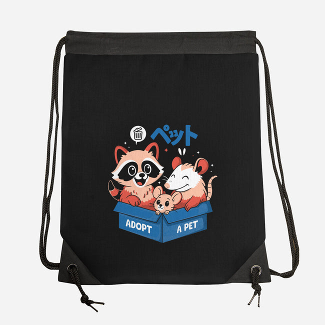 Street Critter Squad-None-Drawstring-Bag-Eoli Studio
