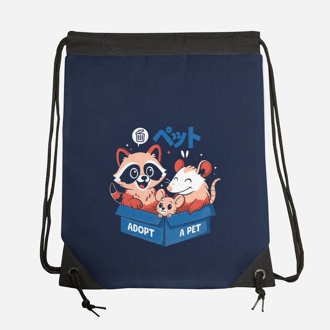 Street Critter Squad-None-Drawstring-Bag-Eoli Studio