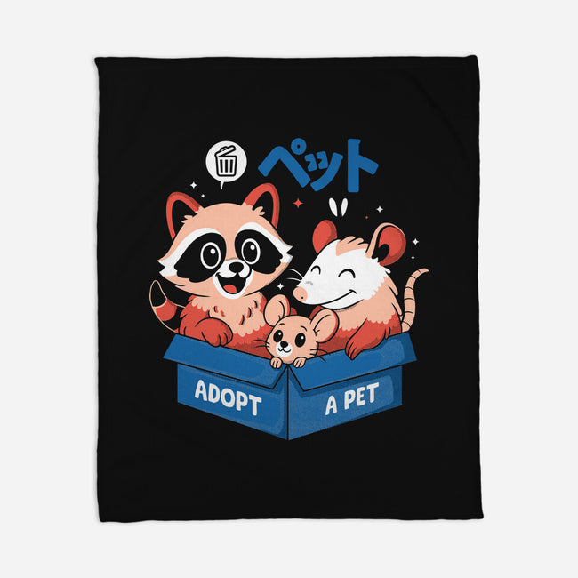 Street Critter Squad-None-Fleece-Blanket-Eoli Studio