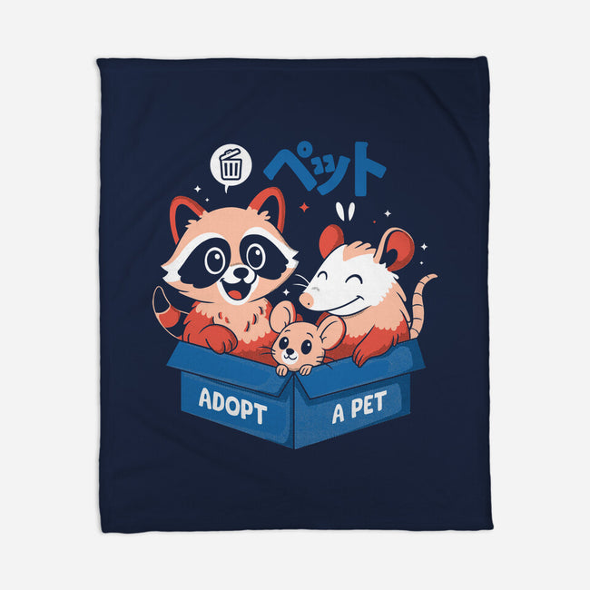Street Critter Squad-None-Fleece-Blanket-Eoli Studio