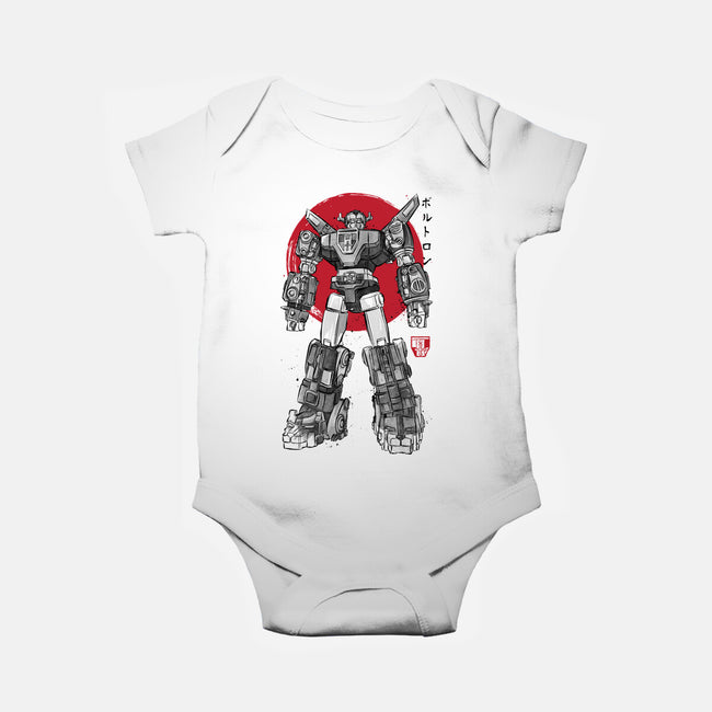 King Of The Beasts Sumi-e-Baby-Basic-Onesie-DrMonekers