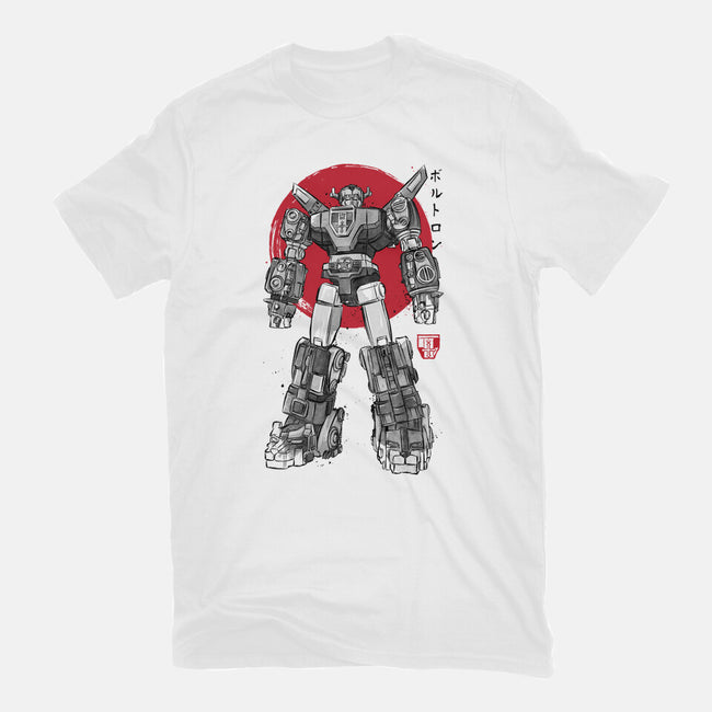 King Of The Beasts Sumi-e-Womens-Fitted-Tee-DrMonekers