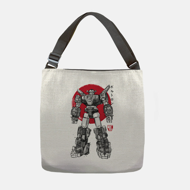 King Of The Beasts Sumi-e-None-Adjustable Tote-Bag-DrMonekers