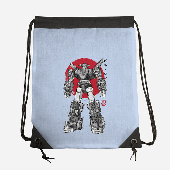 King Of The Beasts Sumi-e-None-Drawstring-Bag-DrMonekers