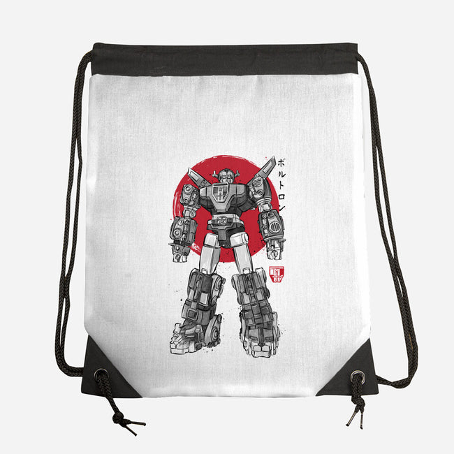 King Of The Beasts Sumi-e-None-Drawstring-Bag-DrMonekers