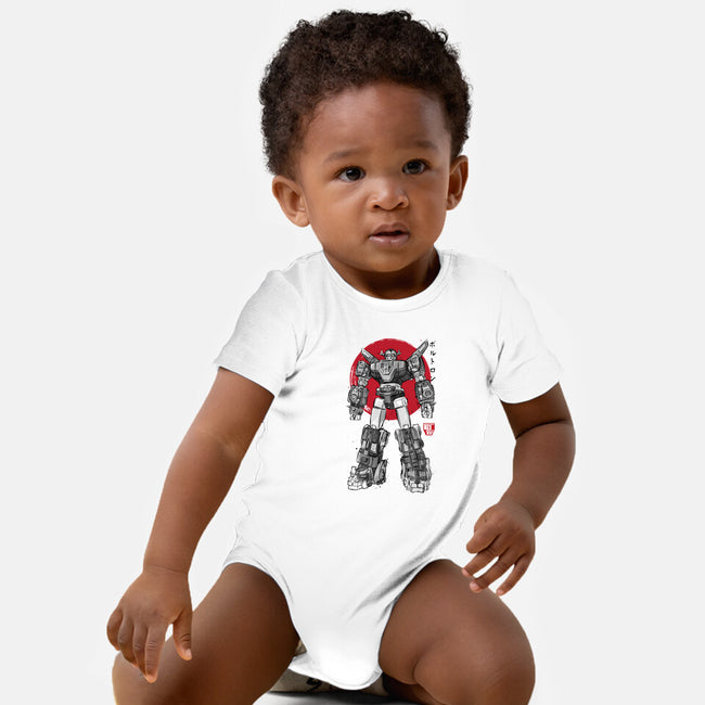 King Of The Beasts Sumi-e-Baby-Basic-Onesie-DrMonekers