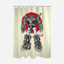 King Of The Beasts Sumi-e-None-Polyester-Shower Curtain-DrMonekers
