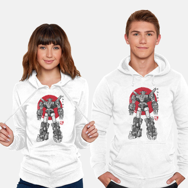 King Of The Beasts Sumi-e-Unisex-Pullover-Sweatshirt-DrMonekers