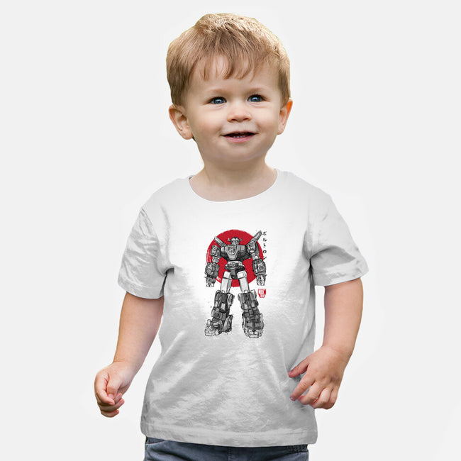 King Of The Beasts Sumi-e-Baby-Basic-Tee-DrMonekers