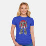 King Of The Beasts Sumi-e-Womens-Fitted-Tee-DrMonekers