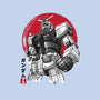 Gundam Sumi-e-None-Polyester-Shower Curtain-DrMonekers