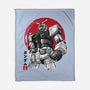 Gundam Sumi-e-None-Fleece-Blanket-DrMonekers