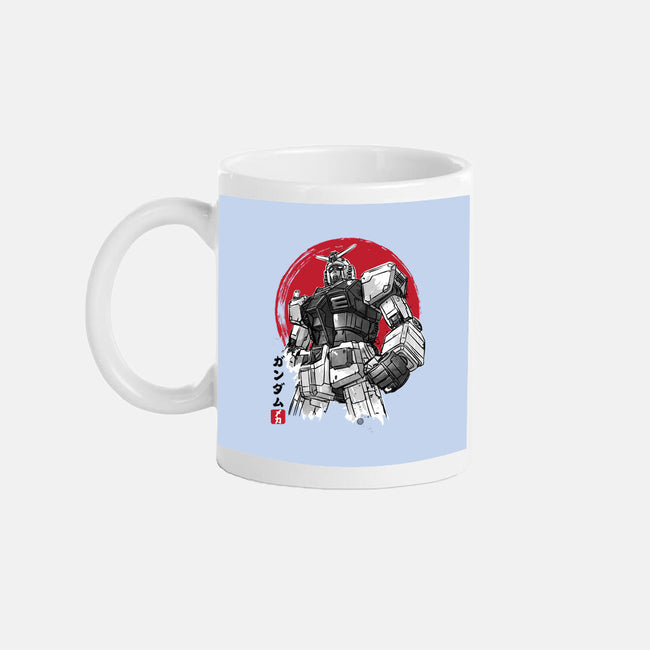 Gundam Sumi-e-None-Mug-Drinkware-DrMonekers