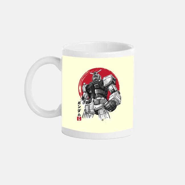 Gundam Sumi-e-None-Mug-Drinkware-DrMonekers