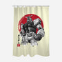 Gundam Sumi-e-None-Polyester-Shower Curtain-DrMonekers