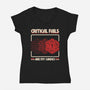 Critical Fails Are My Cardio-Womens-V-Neck-Tee-sachpica