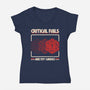 Critical Fails Are My Cardio-Womens-V-Neck-Tee-sachpica