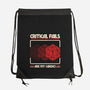 Critical Fails Are My Cardio-None-Drawstring-Bag-sachpica