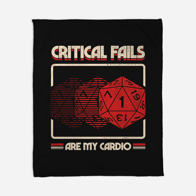 Critical Fails Are My Cardio-None-Fleece-Blanket-sachpica