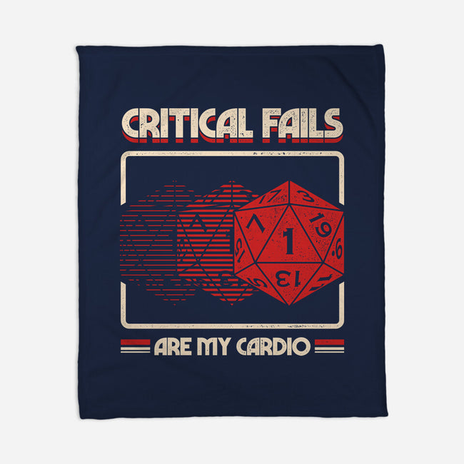 Critical Fails Are My Cardio-None-Fleece-Blanket-sachpica