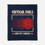 Critical Fails Are My Cardio-None-Fleece-Blanket-sachpica