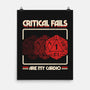 Critical Fails Are My Cardio-None-Matte-Poster-sachpica