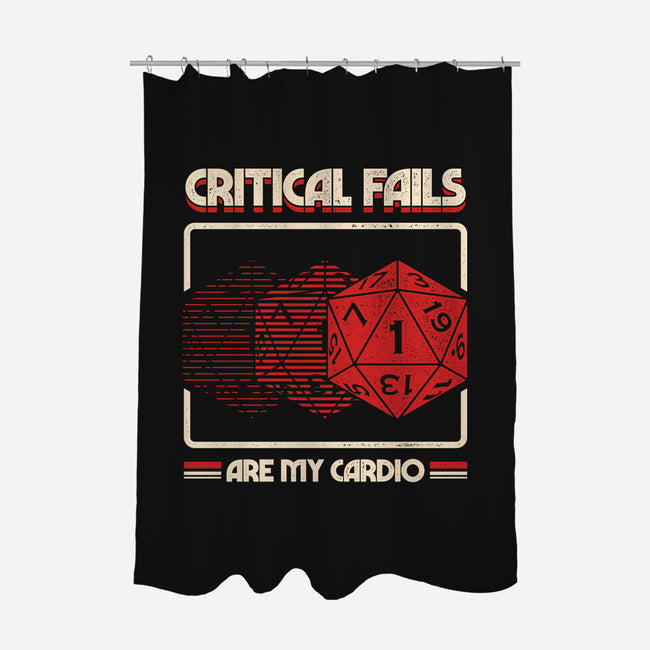 Critical Fails Are My Cardio-None-Polyester-Shower Curtain-sachpica
