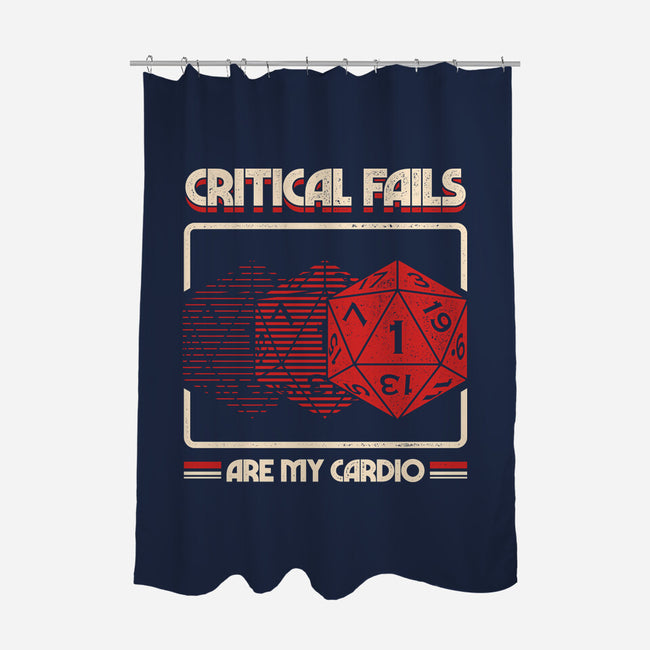 Critical Fails Are My Cardio-None-Polyester-Shower Curtain-sachpica