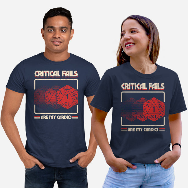 Critical Fails Are My Cardio-Unisex-Basic-Tee-sachpica
