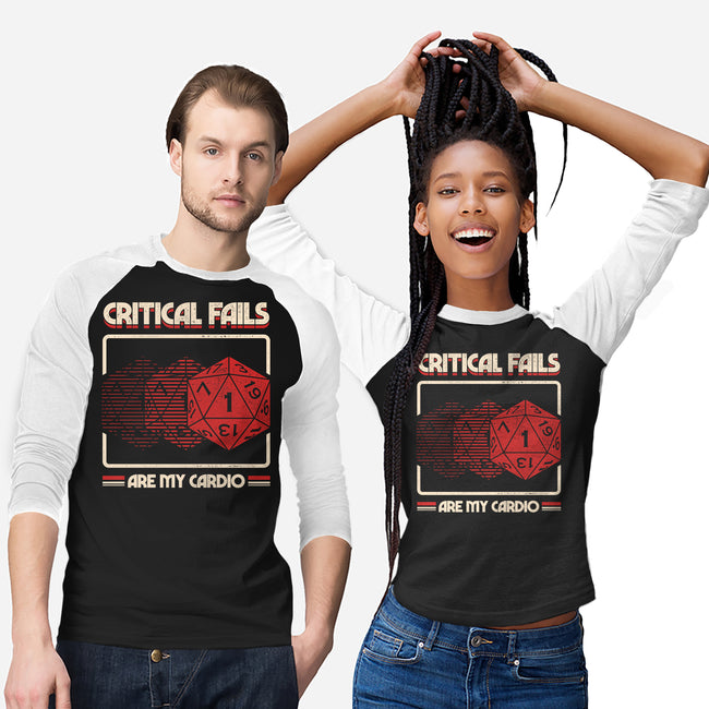 Critical Fails Are My Cardio-Unisex-Baseball-Tee-sachpica