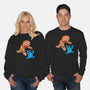 Kaiju Bread Man-Unisex-Crew Neck-Sweatshirt-naomori