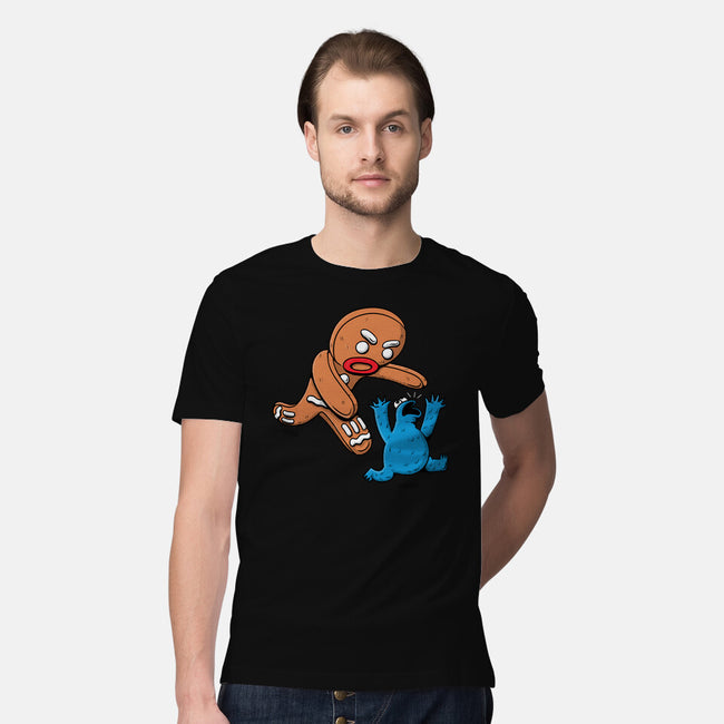 Kaiju Bread Man-Mens-Premium-Tee-naomori