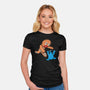 Kaiju Bread Man-Womens-Fitted-Tee-naomori