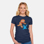 Kaiju Bread Man-Womens-Fitted-Tee-naomori