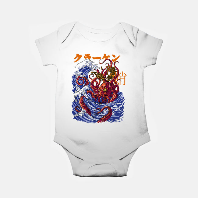 Kanagawa Kraken-Baby-Basic-Onesie-fanfabio