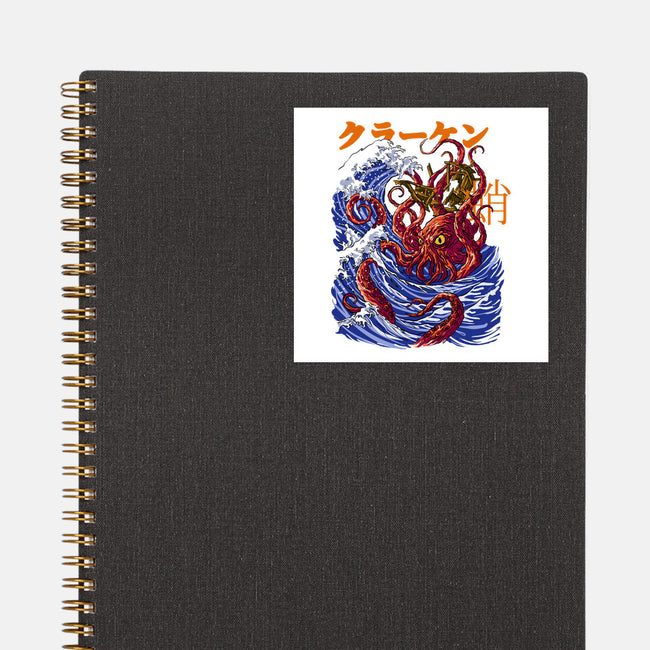 Kanagawa Kraken-None-Glossy-Sticker-fanfabio