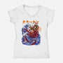 Kanagawa Kraken-Womens-V-Neck-Tee-fanfabio