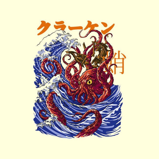 Kanagawa Kraken-None-Polyester-Shower Curtain-fanfabio