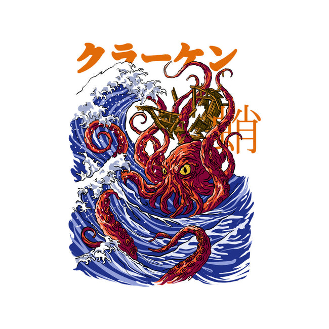 Kanagawa Kraken-None-Fleece-Blanket-fanfabio