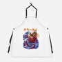 Kanagawa Kraken-Unisex-Kitchen-Apron-fanfabio